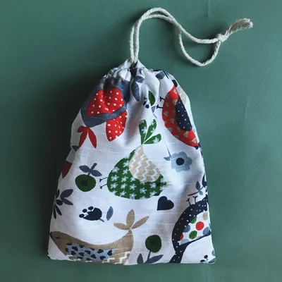 Хлопковый мешочек для хранения и упаковки подарков "Птички" в магазине  «N'eco Shop» на Ламбада-маркете
