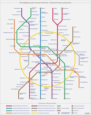 Карта метро Санкт-Петербурга |  — Онлайн.Карты ©️