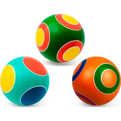 Мяч детский резиновый в ассортименте 21,5 см - Магазин Серпантин