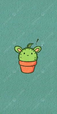 Premium Vector | Kawaii cactus