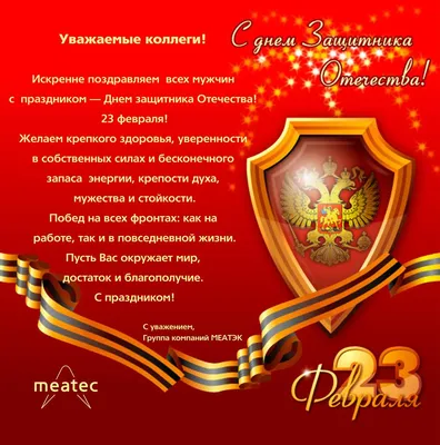 С 23 февраля!