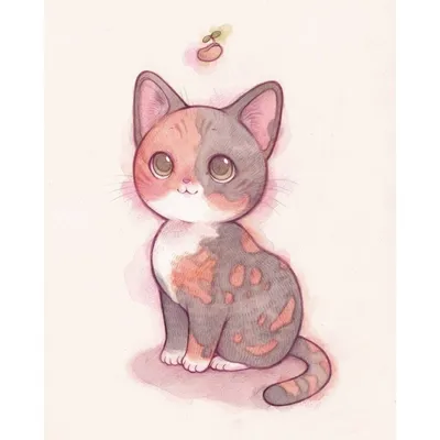 Легкие рисунки для срисовки милые коты - 59 фото