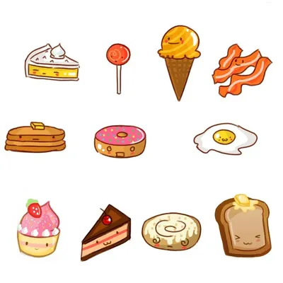Милый для срисовки еды картинка #540996 - Милая нарисованная еда - 58 фото  - скачать