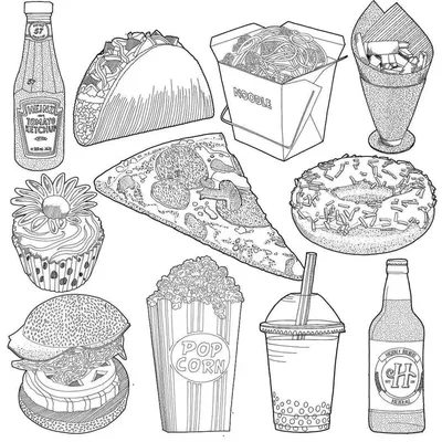 Еды для срисовки картинка #653009 - Картинки милой еды - 73 фото - скачать