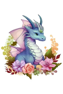 Dragons. Драконы. PNG. | Картины животных, Милые рисунки, Рисунки