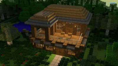 Трехкомнатный дом в Майнкрафт - VScraft