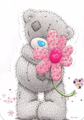 Мишка Тедди с цветами» — создано в Шедевруме