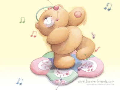 Открытка Forever Friends (Hallmark) - Мишка с букетом 140x195 мм ()  - Интернет-магазин мишек Me to You, Bearington, Fizzy Moon, Зайка Ми, Кот  Басик - купить игрушки с доставкой