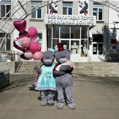 Мишка Тедди на ваш праздник в Москве. Доставка цветов и подарков, выписка  из роддома, детские праздники