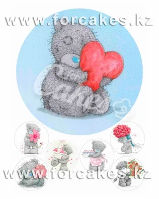 Вафельные картинки «Мишки Тедди» - купить Вафельные картинки в  интернет-магазине Forcakes