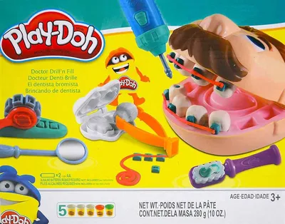 Play Doh Зубной врач/Play-Doh "Мистер Зубастик"/Зубастик/Play-Doh