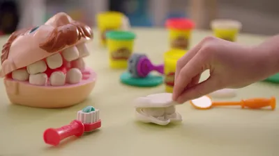 Набор для лепки игровой Play-Doh Мистер Зубастик с золотыми зубами, F1259 -  купить в О'КЕЙ - СберМаркет, цена на Мегамаркет