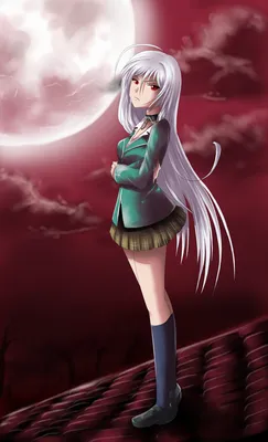 Обои на рабочий стол Лицо Мока Акасии / Moka Akashiya крупным планом из  аниме ''Rosario + Vampire'' / ''Розарио + Вампир'', обои для рабочего  стола, скачать обои, обои бесплатно