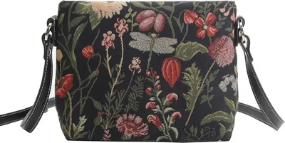 Сумка через плечо Signare Tapestry, маленькая женская сумка через плечо с садовыми цветами и существами (Алиса в стране чудес; XB02-ALICE): : Fashion