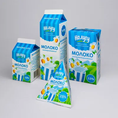 Новая упаковка молока и молочных продуктов "На лугу": концепция, навигация  линейки, макеты