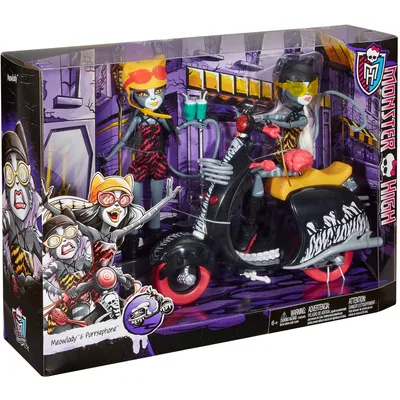 Мягкие игрушки Мяулодия и Пурсефона из серии Monster High