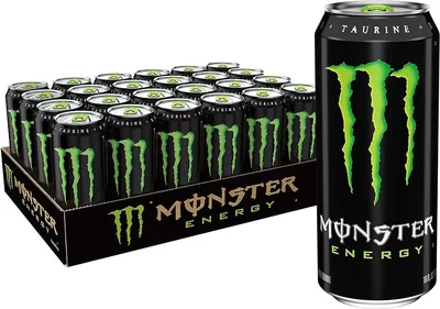 Monster Energy Energy Drink - No Alcohol, 473 ml / 16 oz fl (pack of 6)