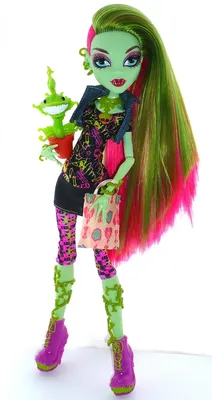 Фестиваль Кукол - Кукла MONSTER HIGH - Венера Макфлайтрап базовая с питомцем