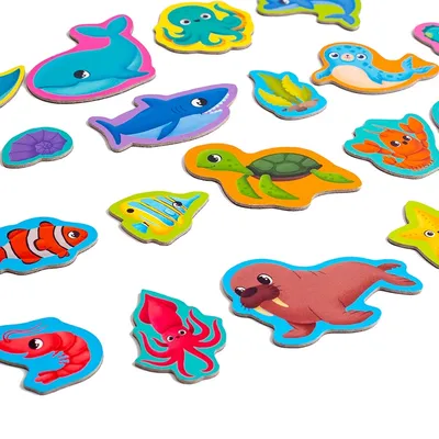 Фигурки "Морские обитатели" набор игрушек "удивительные рыбы"и"Дикие  животные" купить по цене 539 ₽ в интернет-магазине KazanExpress