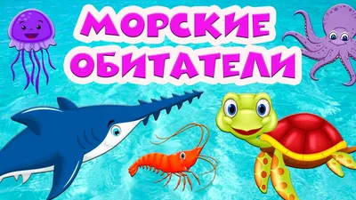 Морские обитатели для детей. Животные морей и океанов. Карточки Домана.  Развивающее видео. | ГОВОРУНЧИК | Дзен