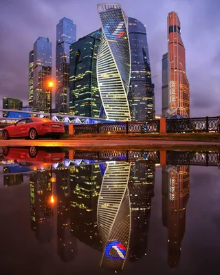 Фотообои на стену "Москва Сити" - купить по выгодной цене - Ink-project