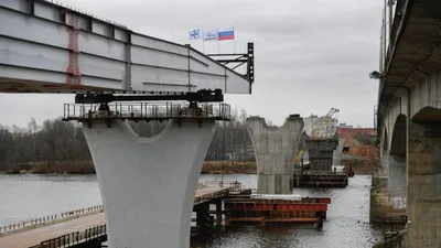 Движение изменено возле Северного моста в Воронеже