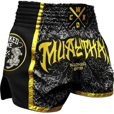 Шорты Муай Тай Wicked One Muaythai - Black/Yellow купить с доставкой по  низкой цене в магазине — FullMount