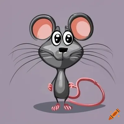 Cute Lovely Cartoon Mouse Girl Pink Stock Illustration 1502448968 |  Shutterstock