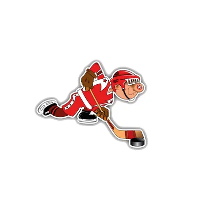 cartoon comic big guy hockey player with a stick Illustration , #Ad, #big,  #guy, #cartoon, #comic, #stick | Хоккей, Спорт, Хоккеисты