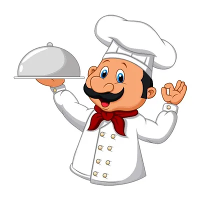 Мультяшный милый шеф-повар мультипликационный персонаж с лопатой  изображение_Фото номер 733581938_PSD Формат изображения_