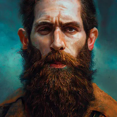 Рисунок бородатый мужик - 67 фото