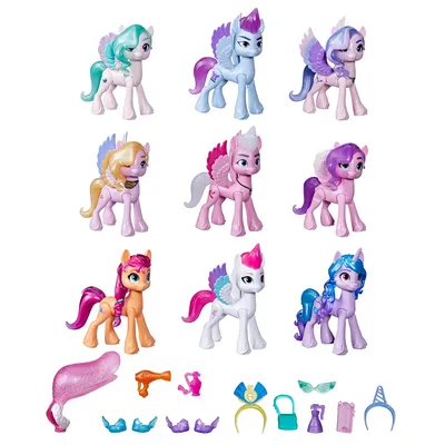 Набор игровой My Little Pony Сияющие сцены 9 пони F2031FF1 купить по цене  3099 ₽ в интернет-магазине Детский мир