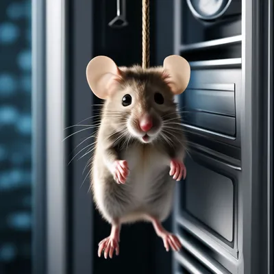 lavka_mastera.Магнит на холодильник " мышь повесилась". Полимерная глина. |  Самые милые животные, Мышь, Милые животные