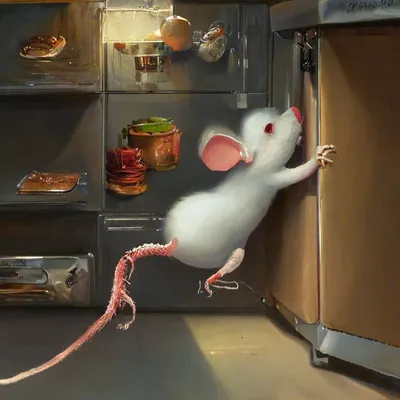 В холодильнике мышь повесилась» — создано в Шедевруме