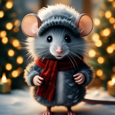 Еловник. маленькая милая еловая мышка…» — создано в Шедевруме