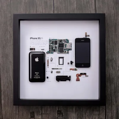 Xreart iPhone 3GS Teardown Framed, Best Geek Gift for Him