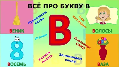 Алфавит БУКВА В + как писать + слова на В #Детскаяпланета #ТатьянаБокова -  YouTube