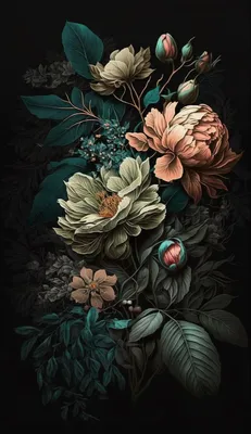 цветы и тени для телефона обои Фон Обои Изображение для бесплатной загрузки  - Pngtree