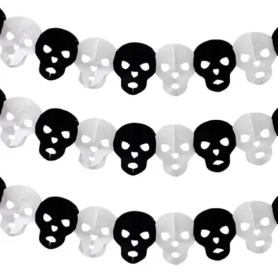 Гирлянда Растяжка ПатиПраздник цвет черный матовый, 300 см., Хэллоуин,  Бумага купить по низкой цене с доставкой в интернет-магазине OZON  (286823068)