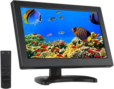 Eyoyo EM12H12 Inch 16:9 Mini TFT LCD HDMI HD Monitor Screen 1366x768  Resolution with HDMI VGA BNC AV Input for PC Display