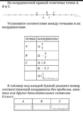 Координатная прямая - online presentation