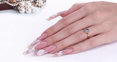 Маникюр с цветами: лучшие рисунки на ногтях (фото) | Nail art, Floral nail  art, Nail designs