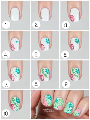 Nail Art # маникюр # ногти # nails # nail # дизайн ногтей # гель лак # гель  # гелевые ногти # шеллак# | Turquoise nail art, Nail art disney, Nail art  tutorial