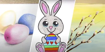 Как нарисовать пасхальный кулич с яйцами | Рисунки на Пасху | Easter  Drawing - YouTube