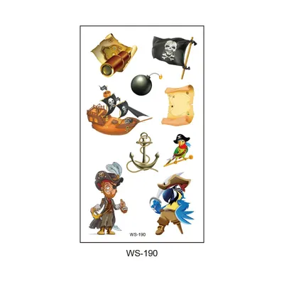 Иллюстрация иконки на пиратскую тематику в стиле 2d |