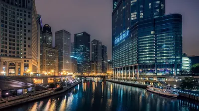 Красивые фотографии и картинки на разные темы | Best landscape photography,  Chicago river, City lights at night