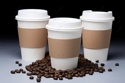 Стаканы для кофе с собой: с крышкой, картонные, крафт-стаканы, черные и с  логотипом, их цвет и объем