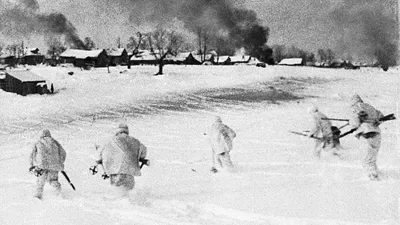 Битва за Москву, контрнаступление (архивные фото, 1941г) | Пикабу