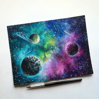 Красивые рисунки о космосе карандашом (49 фото) » Рисунки для срисовки и не  только
