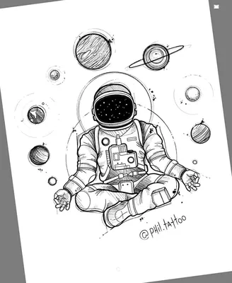 Рисунок на тему космос легкий карандашом - 139 фото